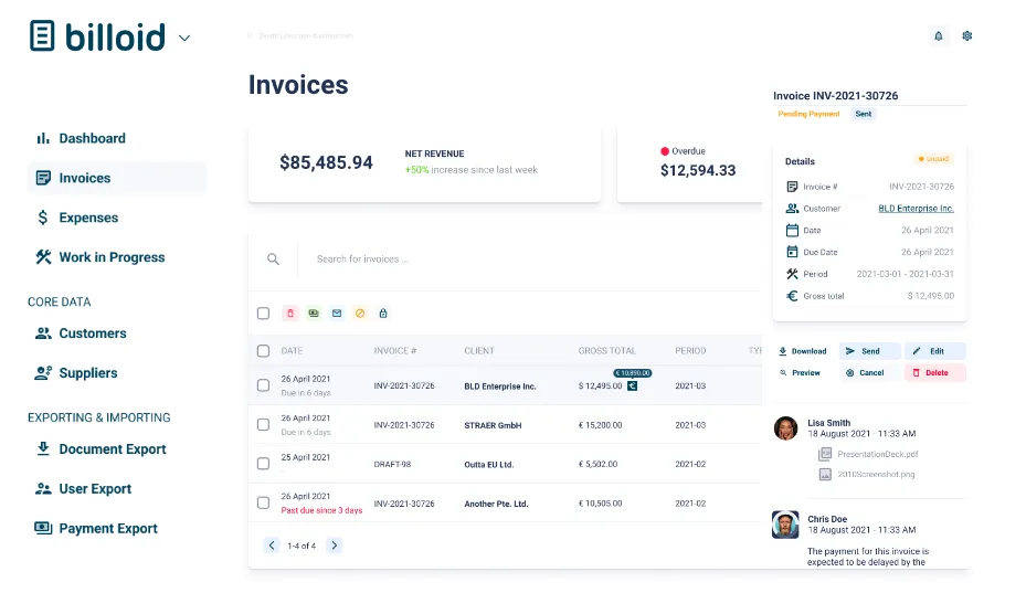 Billoid Fintech Software Solution by Zendri Software